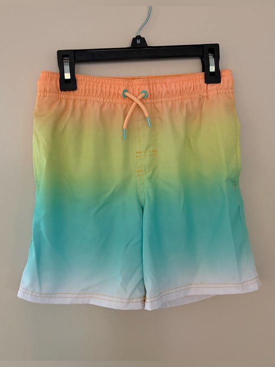 wonder nation Other - Wonder Nation Ombré Orange Yellow Blue Boys Quick Dry Stretch Swim Trunks Medium